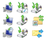 images of arrows showing how to position monitor