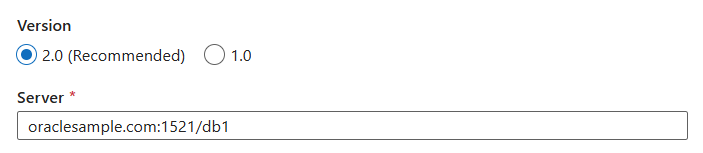 Screenshot of linked service using easy connector (Plus) naming.