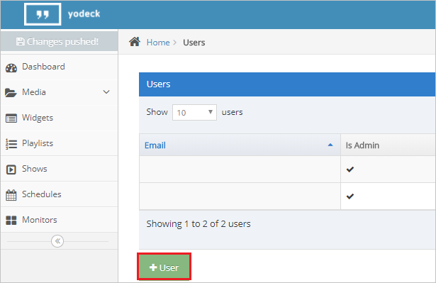 Screenshot shows the Users button.
