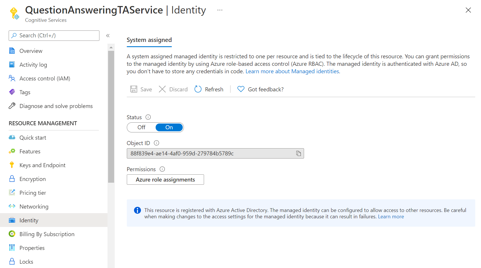 Text Analytics Identity