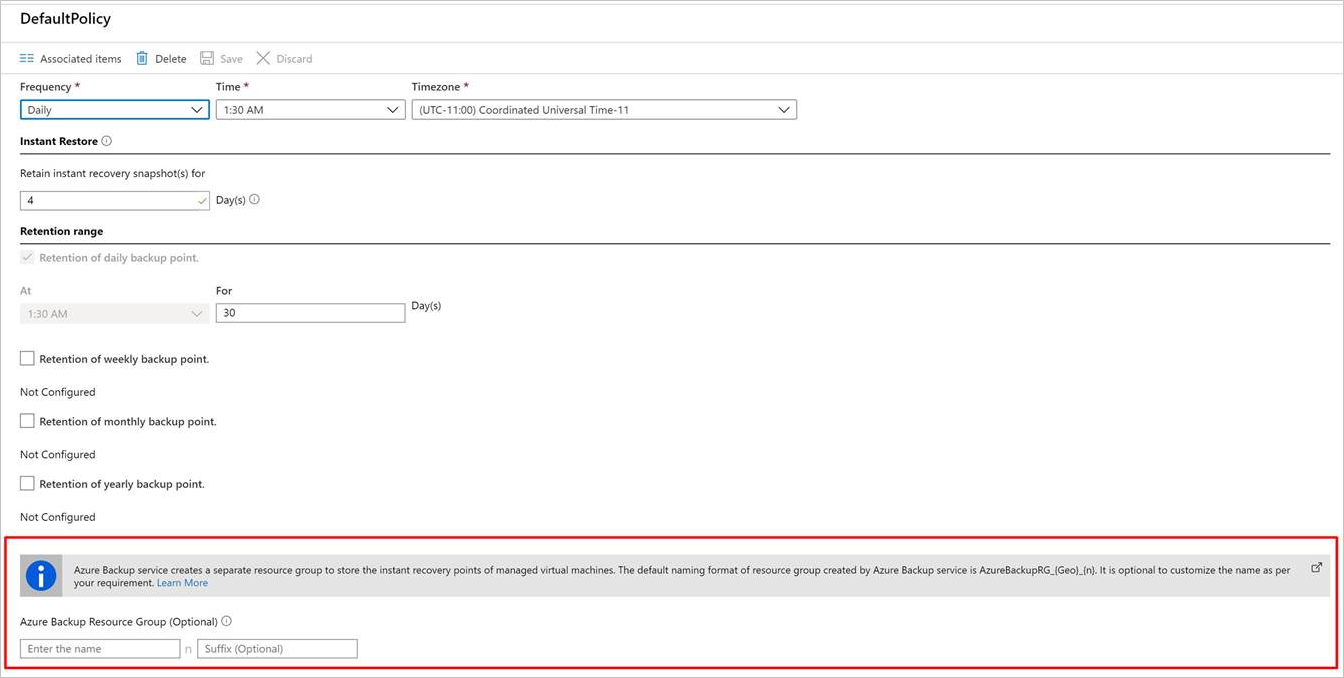 Change name when modifying policy