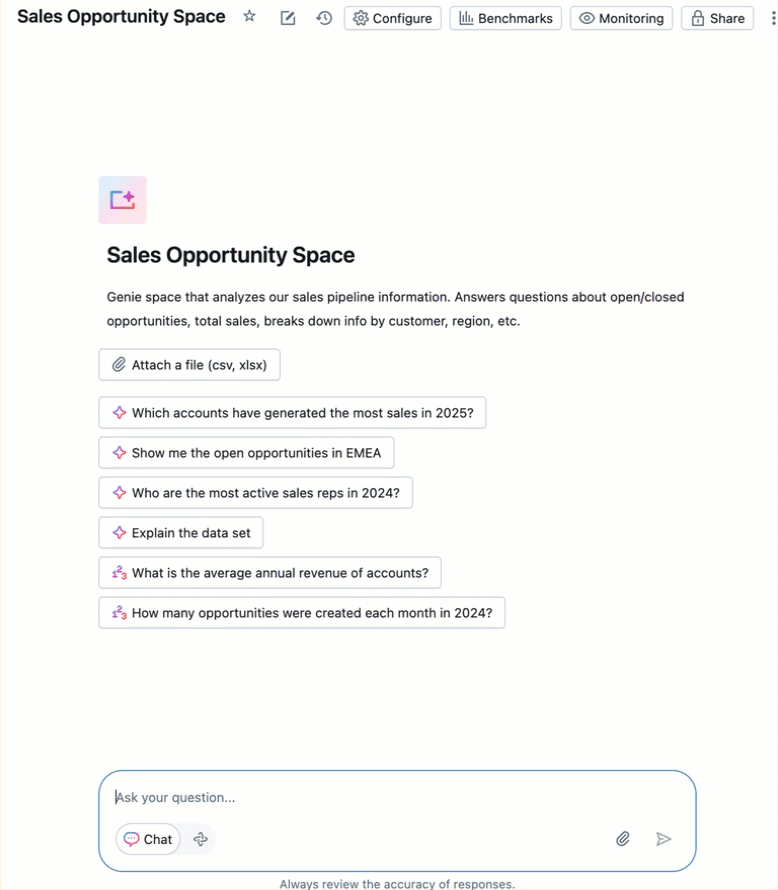 Gif with sample question, response, and auto-generated visualization