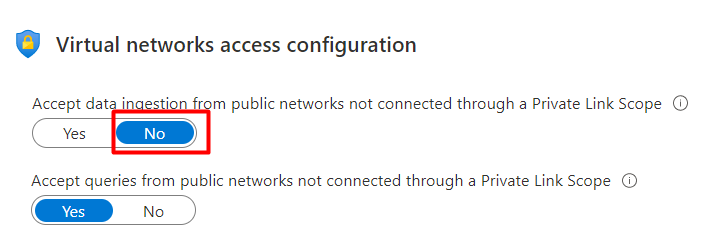 Screenshot that shows where to go to turn off data ingestion.