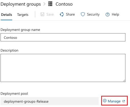 Manage deployment groups