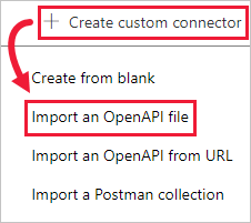 Create a custom connector.