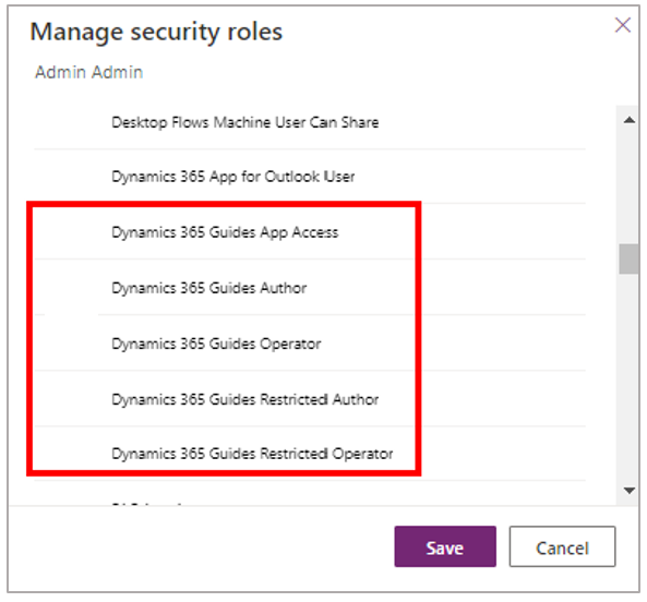 Author and Operator check boxes.