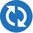 Blue circular arrows for deploying