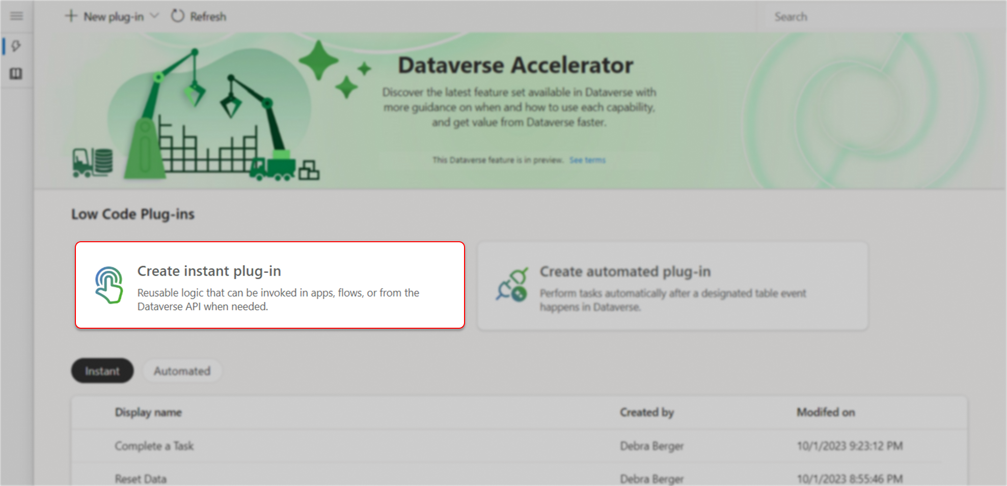 Sukurkite momentinę papildinio kortelę