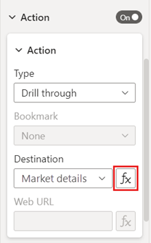 Screenshot of the Action pane, highlighting the Conditional formatting button.