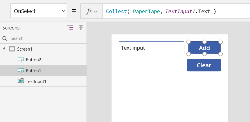 OnPasirinkti ypatybę Pridėti mygtuką.