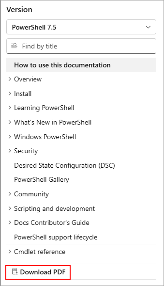 Screenshot of the Download PDF button.