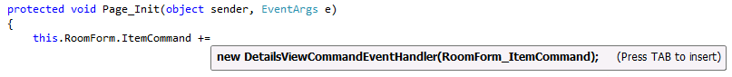 User Control Event Registration