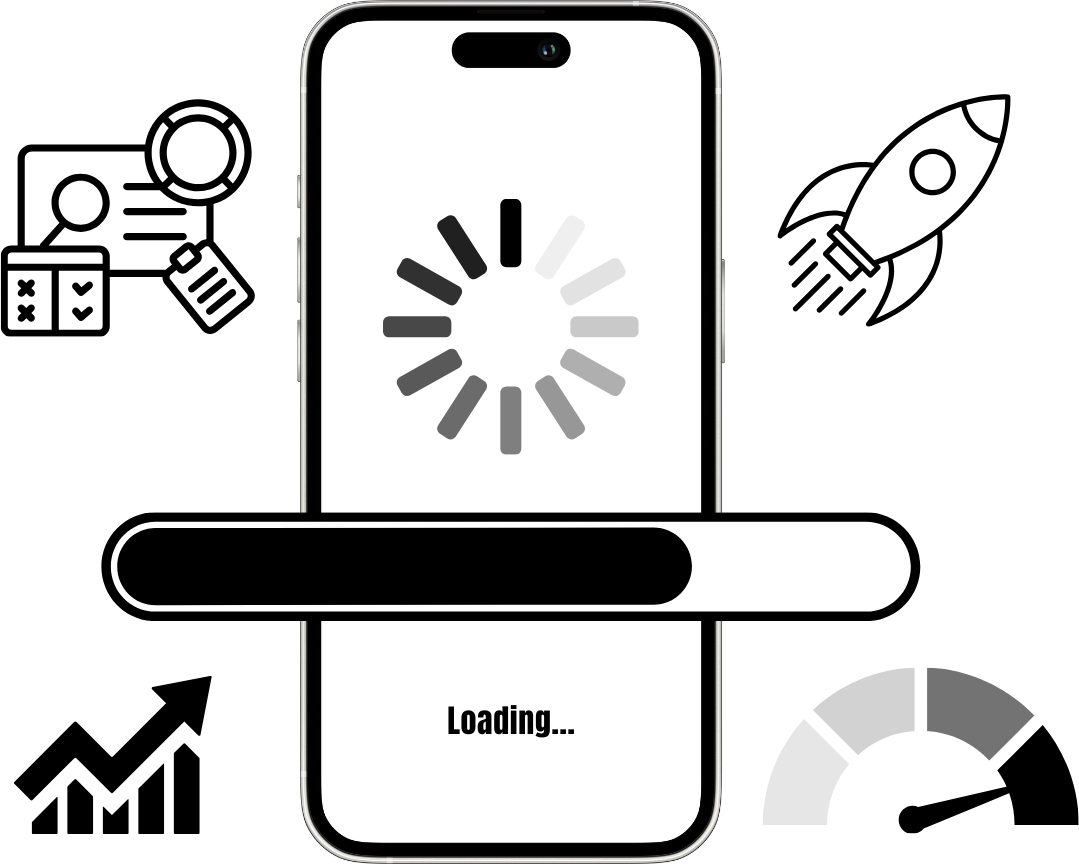Diagram showing considerations when optimizing an app.