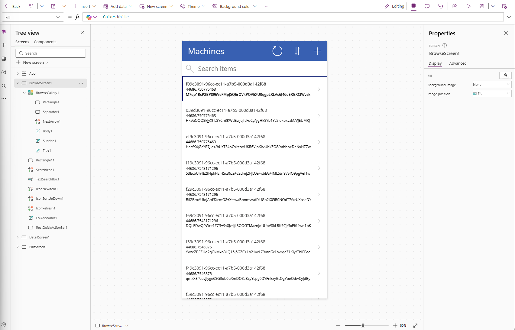 Screenshot of the new mobile app.
