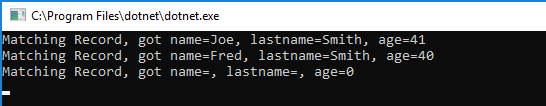 Null value in output