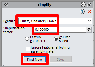Simplify features Simplify features.