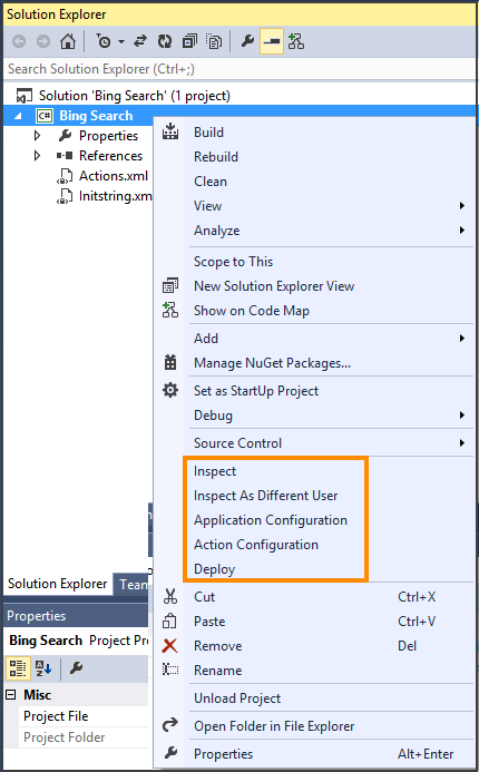 Use the shortcut menu to configure Use the shortcut menu to configure.
