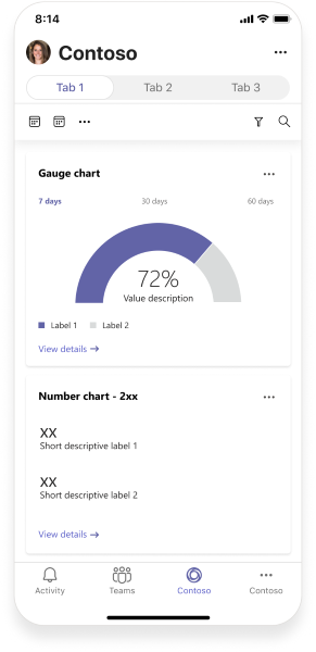 The screenshot is an example that shows the navbar and multiple actions in an overflow menu.