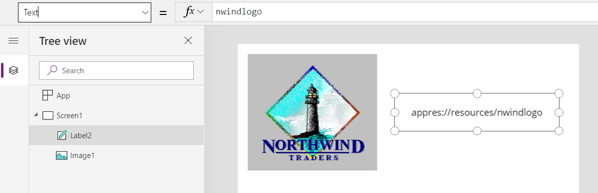 Northwind teksts.