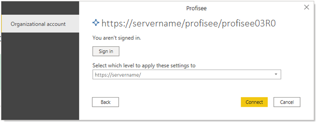 Screenshot of the authentication dialog where you sign in to your account.