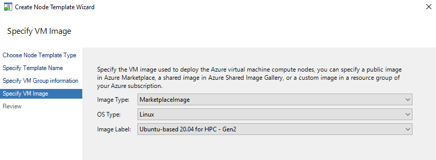 Add a IaaS Node tempate