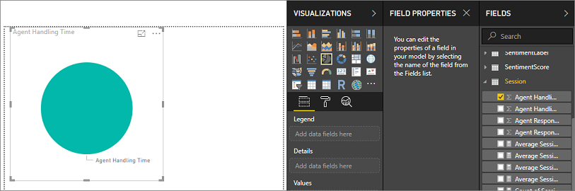 Change visualization from bar chart to pie chart.