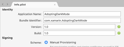 Enter a Bundle Identifier