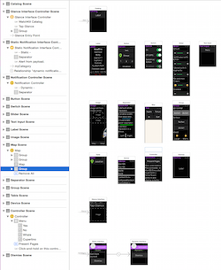 Sample watchOS layout