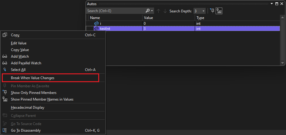 Managed Data Breakpoint Managed Data Breakpoint