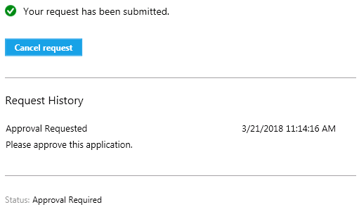 Software Center app install requested