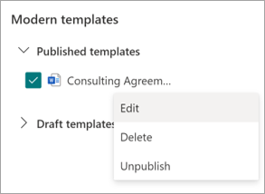 Edit a modern template in SharePoint - Microsoft Syntex | Microsoft Learn