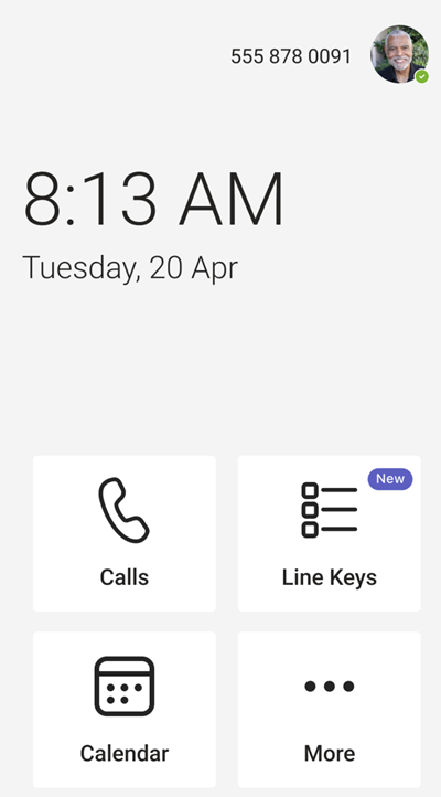 Screenshot home screen.