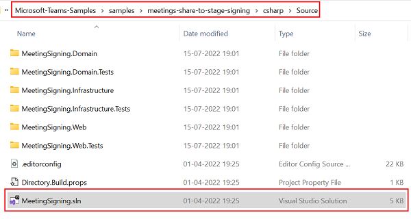Screenshot shows how to select the project file.
