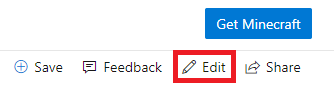 Learning Portal Edit Button