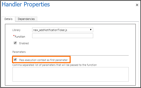 Pass execution context Pass execution context.