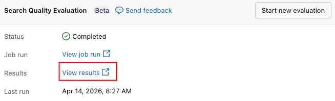 View results link.