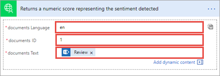 Connector parameters