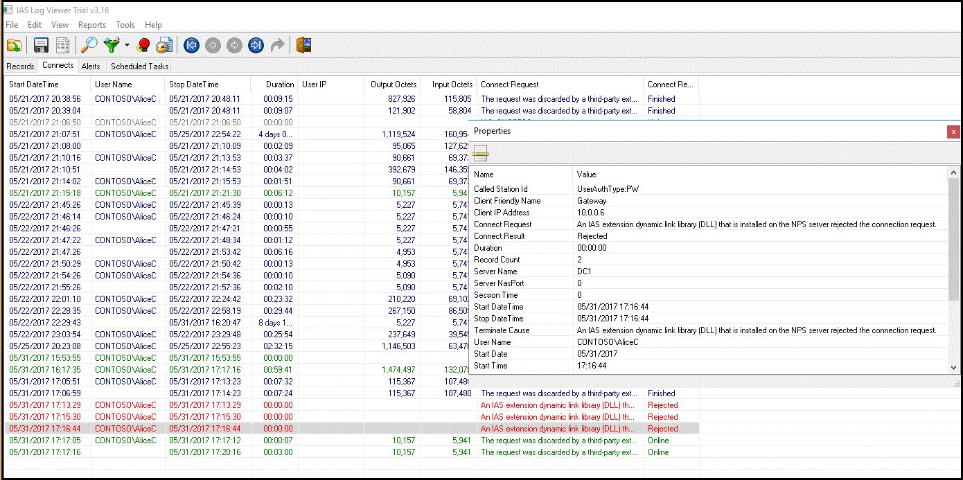 Sample Shareware app IAS parser