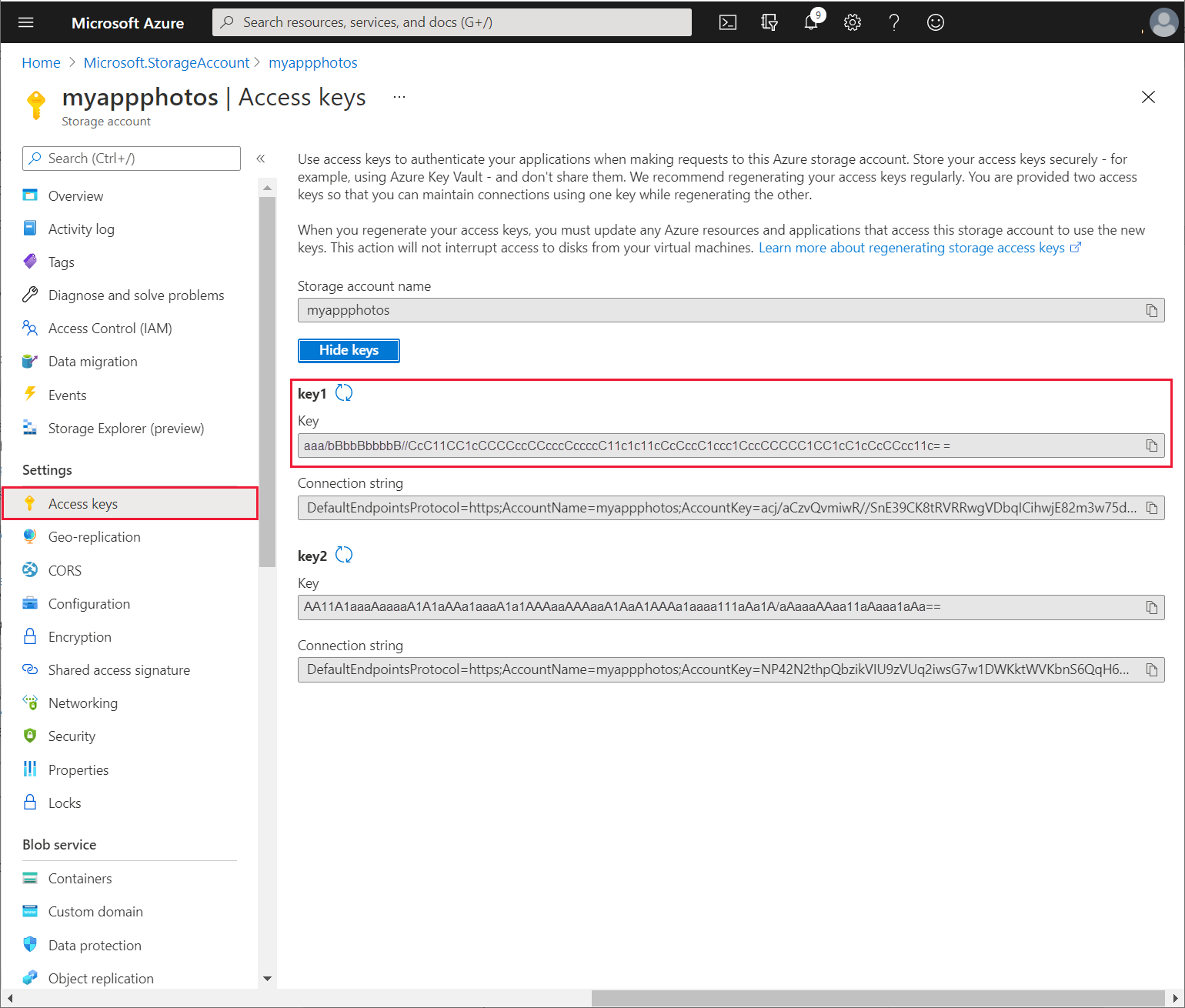Kekunci akses akaun simpanan.