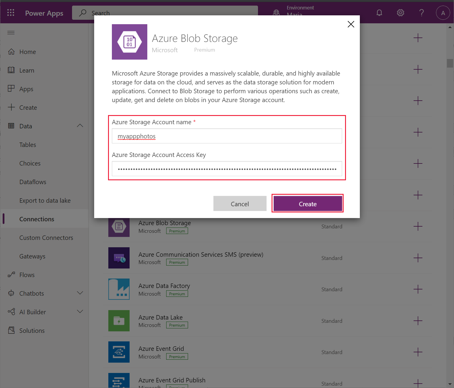 Masukkan kelayakan storan.