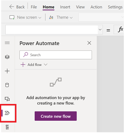 Tangkap layar menyerlahkan pilihan Power Automate dalam anak tetingkap kiri.