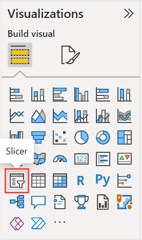 Screenshot of Add a report sales calendar slicer.