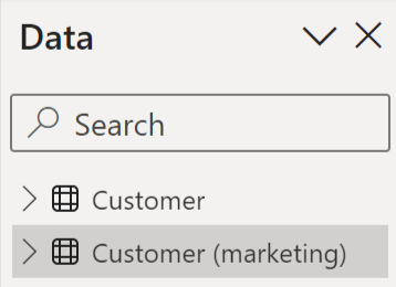 Dialog that allows specifying deduplication rules to apply when loading from a Power BI semantic model or Analysis Services model.