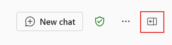 The panel icon in Microsoft 365 Copilot