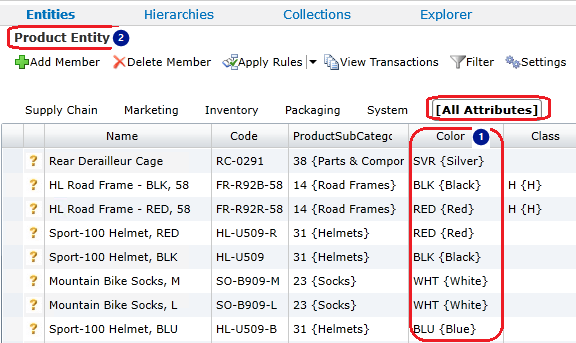 Domain-based attribute for color Domain-based attribute for color