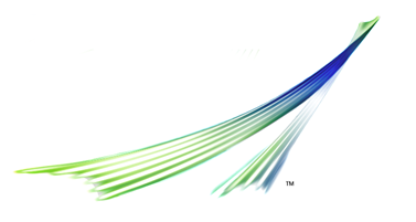 figure of blue and green ribbon-like design
