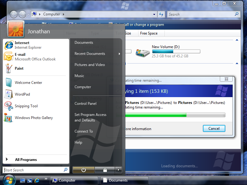 screen shot of windows with several logos