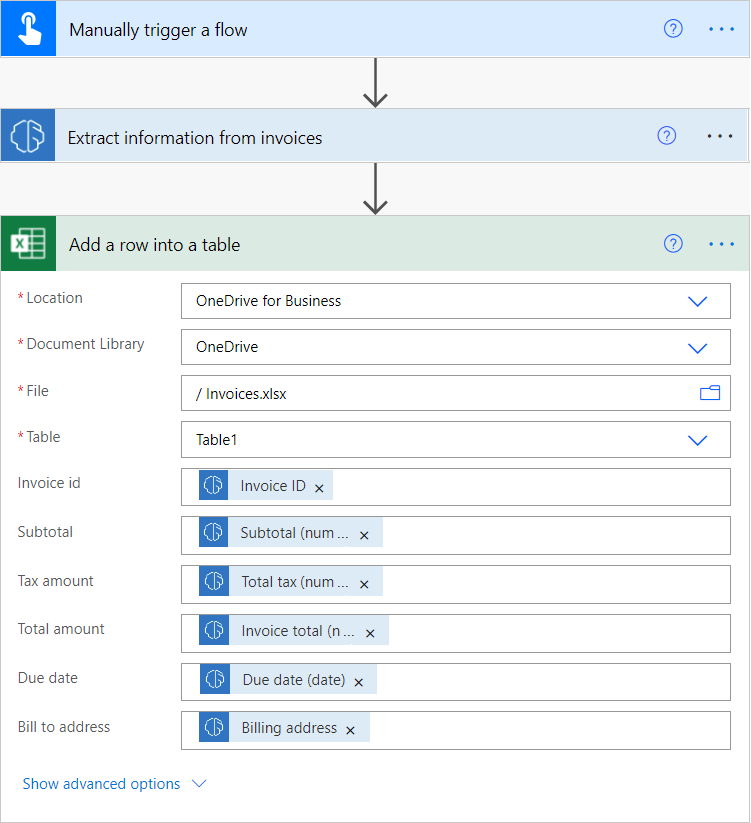 Example flow screens Flow example.