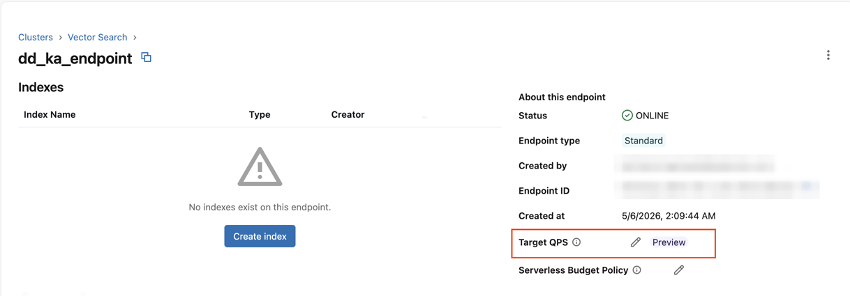 Edit target QPS.