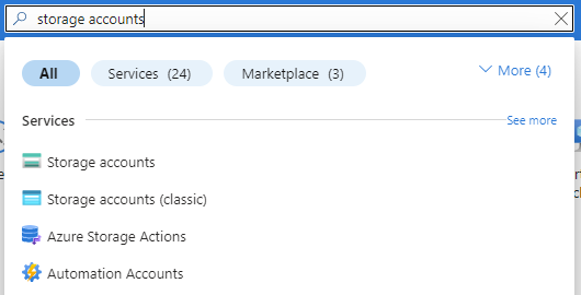 A screenshot of the storage account quick create option in a browser